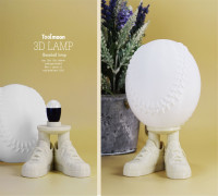 Baseball Lamp 3D model