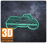 MOTORCYCLE - COOKIE CUTTER 3D model