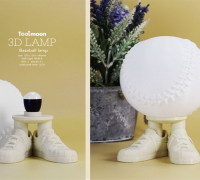 Baseball Lamp 3D model