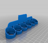 Pegboard Model Paint bottle Holder 3D model