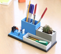 Modular Desk organizer 3D model