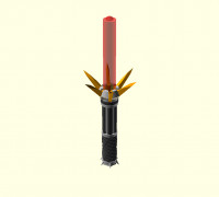 blooming sith lightsaber 3D model