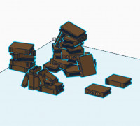 Book Stacks Terrain 3D model
