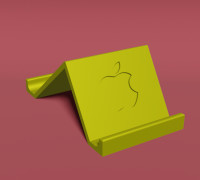 Phone stand (Apple logo) 3D model