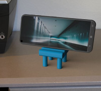 Smartphone stand chair 3D model