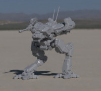 LCT-1V Locust for Battletech 3D model
