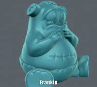 Frankie (Easy print no support) 3D model