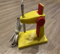 Microscope stand 3D model