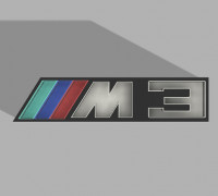 BMW M3 Led Sign 3D model