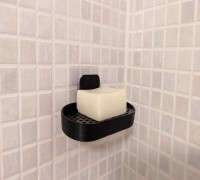 Wall Hanging Soap Dish (Or Solid Shampoo/Conditioner)  3D model