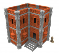 Modular building Industrial 3D model