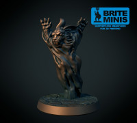 Bunny ghost 28mm (Supportless, FDM friendly) 3D model
