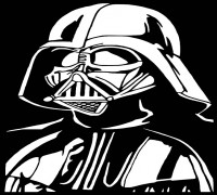 Darthvader stencil 8 3D model