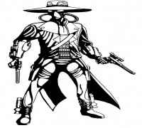 2D Cad Bane 3D model