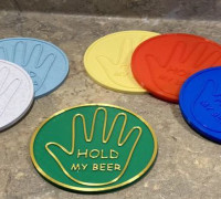 Beer Coaster 3D model