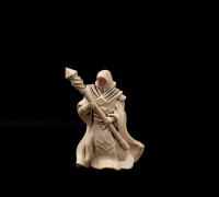 Guild Mage with Staff 3D model