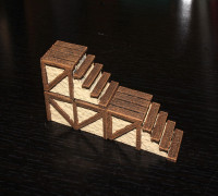 OpenForge 2.0 Tudor Stairs 3D model