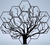 Hexagonal Tree 3D model