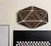 D20 Wall Art 3D model