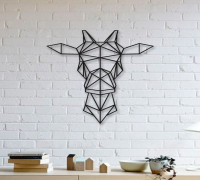 Giraffe Wall Sculpture 2D  3D model