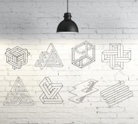 Optical Illussions  Compilation  2D 3D model