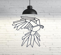 Parrot Wall Sculpture 2D 3D model