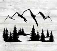 Forest wall art 3D model
