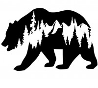 Mountain Bear wall art 3D model