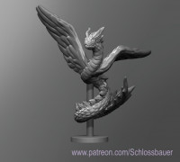 Winged Snake 3D model