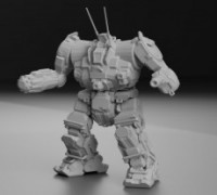 ZEU-5T Zeus for Battletech 3D model