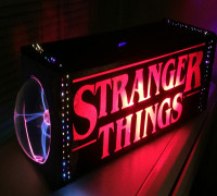 Stranger Things Fiber Optic Lamp 3D model