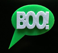 Boo! Speech Balloon 3D model
