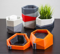 Concrete Planters Mold 3D model