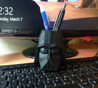 Vader Pencil Cup (Low-Poly) 3D model