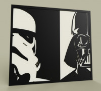 StarWars - StormTrooper - Darth Vader 3D model