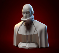 Unmasked Darth Vader Bust 3D model