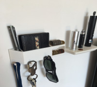 Wallet, Coins, Keys.  3D model