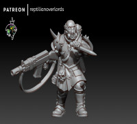 Heretic Squad Leader 3D model