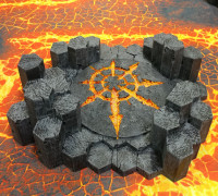 Basalt Terrain Temple 3D model