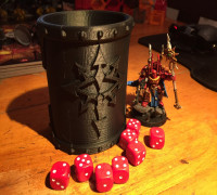 Chaos dice cup 3D model