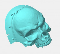 Skull Shoulder Pads 3D model