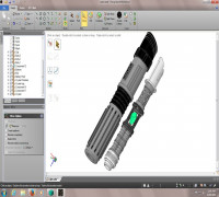 Lightsaber with internal components (Remix) 3D model