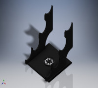 Lightsaber Display Stand 3D model
