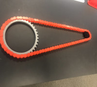 420 roller chain. Modular, with chain lock and sprockets 3D model