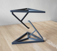 Tensegrity - Impossible table (Hidden wire and tensioner) 3D model