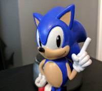 Sonic the Hedgehog! (with Logo) 3D model
