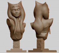Ahsoka Tano Bust 3D model