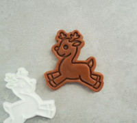 Reindeer cookie cutter 3D model