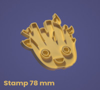 Groot cookie cutter 3D model