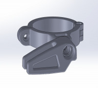 Chain guide with high clamp - 34.9 3D model